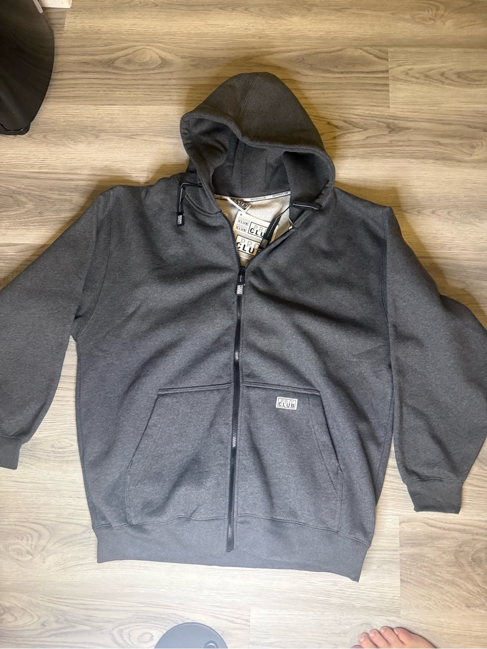 Club Champion Men’s Dark Gray Full-Zip Hoodie